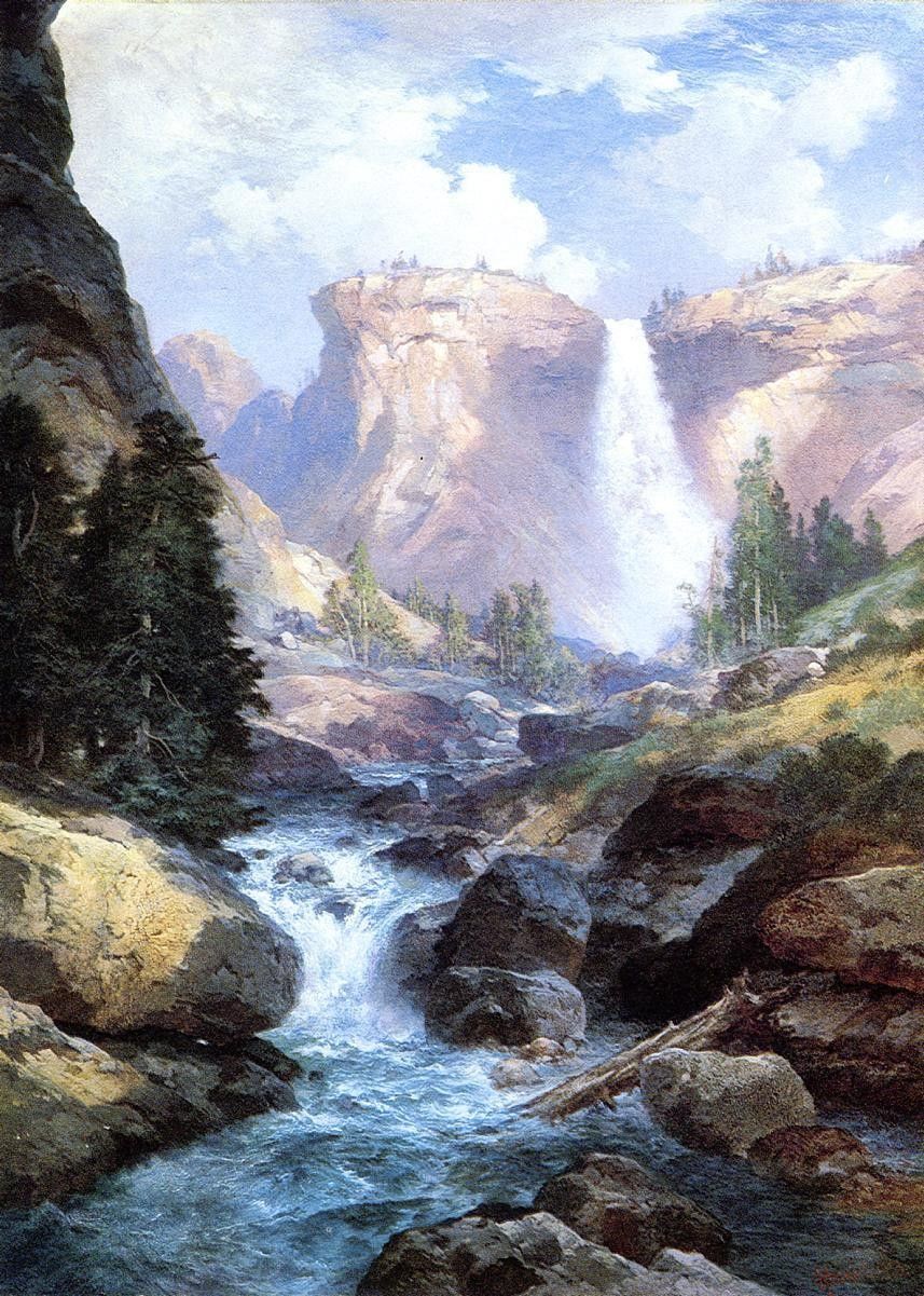 Thomas Moran Waterfall in Yosemite